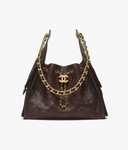 CH 25 Small Handbag  Dark Brown
